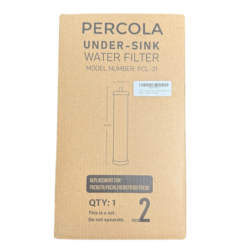 Percola Under-sink Water Filter Model Number: PCL-31 Pack of 2